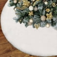 thumbnail image 2 of Ghouse 8x8 Soft White Faux Fur Round Rug, Machine Washable Area Rugs for Bedroom Fluffy Rugs for Living Room,Carpet Sheepskin Rug, 2 of 6