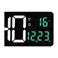 thumbnail image 3 of Reloj de pared digital colgante con control remoto y ajuste de brillo de diez niveles. Verde, 3 of 9