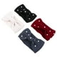 thumbnail image 3 of GOOHOCHY 4 diademas de punto con lazo y perlas para invierno para mujeres y niñas., 3 of 8