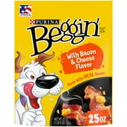 Purina Beggin' Real Bacon & Cheese Flavors Training Treats for Dogs, 25 oz Pouch