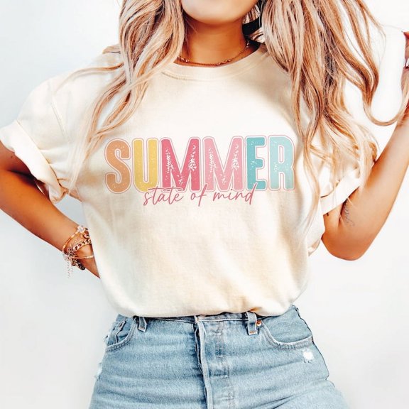 Summer State Of Mind T-shirt,beach Shirt, Retro Flowers Summer Shirt, Popular Trendy Summer, Sunshine Tee TH310531