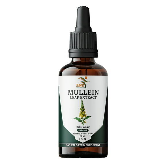 Mullein Leaf Tincture Drops | 2 fl oz | Alcohol Free Liquid Extract | Vegetarian, Non-GMO & Gluten Free Herbal Supplement