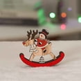 thumbnail image 1 of Juego de adornos navideños de madera con forma de trineo | Figuras artesanales de muñeco de nieve y caballo | Decoración navideña para el hogar: repisa, mesa y árbol, 1 of 3