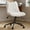 White, variant on Ninecer Armless PU Leather Office Chair with Adjustable Height, Ergonomic Swivel Desk Task Chair with Tilt Function, Modern Computer Chair on Wheels for Home Office, Brown