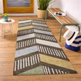 thumbnail image 3 of Addison Rugs Chantille Indoor/Outdoor Transitional Geometric Chocolate Machine Washable Runner Rug, 2'3" x 7'6", 3 of 8