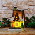 thumbnail image 5 of Decoración De Escena Iluminada Adornos en miniatura de la casa de Navidad Favores de fiesta con pilas (F), 5 of 5