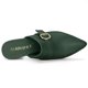 thumbnail image 5 of Zapatos Mulas Talón de Bloque Punta Estrecha Allegra K Verde oscuro 40, 5 of 7