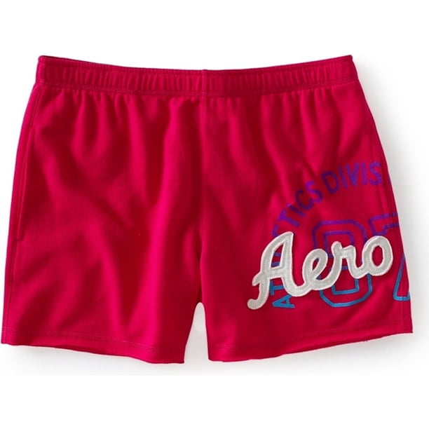 Aeropostale Boyfriend Fit Athletic Sweat Shorts para mujer, rosa, pequeño Aeropostale Sudor
