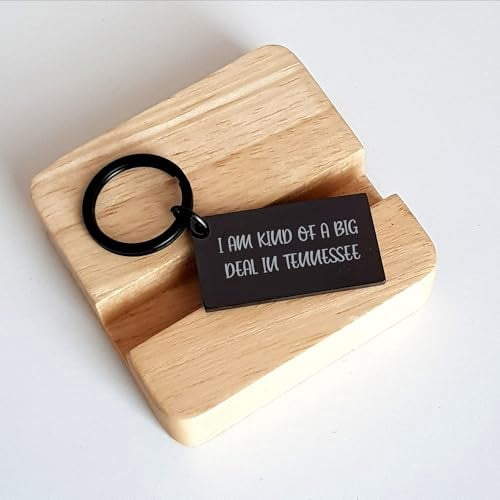 Tennessee Inspired Keychain Gift for Him Her Friends Funny I Am Kind Of A Prime Selection In Tennessee Engraved Stainless Steel Gifts from Home for Christmas Stocking Stuffers