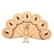 thumbnail image 1 of Piezas de tablero de actividades, accesorios, juguetes sensoriales de madera, habilidades motoras, juguetes de educación temprana Pavo real, 1 of 9