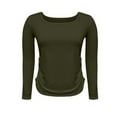 thumbnail image 4 of Timegard Womens Long Sleeve Shirts Fall Fashion Square Neck Slim Going out Tops Basics Tees Clothes, 4 of 7