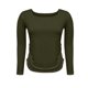 thumbnail image 5 of Neewe Womens Classic Plain Square Neck Long Sleeve T Shirt Pullover Soft Slim Fit Tops for Fall Outfits, 5 of 7
