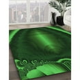thumbnail image 2 of Ahgly Company Indoor Rectangle Patterned Dark Forest Green Area Rugs, 2' x 4', 2 of 6