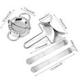 thumbnail image 1 of Up to 65% off Kitchen Gadgets Dumpling Making Tool + Wire Handle Roller + Stuffing Spoon Stainless Steel Dumpling Set 4-piece Set Kitchen Organizers and Storage, 1 of 3