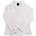 thumbnail image 2 of French Toast Uniform Girls 4-20 Long Sleeve Feminine Fit Point Collar Blouse 42186-4 (White), 2 of 3