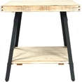 thumbnail image 4 of Emerald Home Chandler Whitewash and Steel Gray 24" Solid Wood Top End Table, 4 of 6