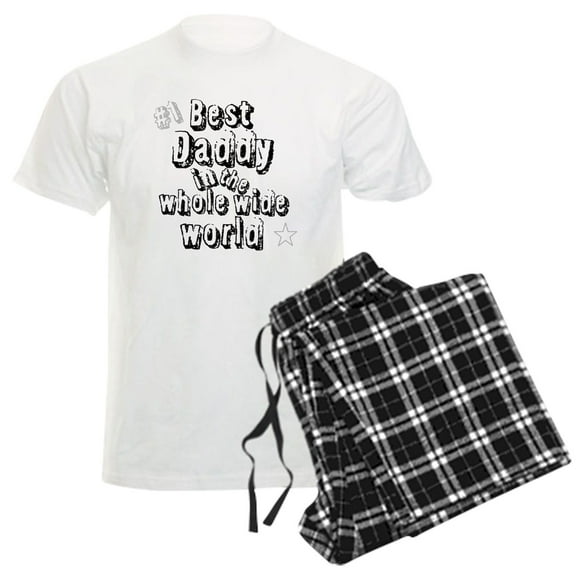 CafePress - Best Daddy Men's Light Pajamas - Men's Light Loose Fit Cotton Pajama Set
