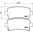 thumbnail image 2 of Balatas Bajos Metales BREMBO 2013 al 2016 CHEVROLET 2.0L L4 Traseras, 2 of 5