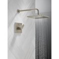 thumbnail image 3 of Delta Faucet Modern Raincan Square Single-Function Shower Valve Trim Kit Brushed Nickel, Shower Faucet Set, Rainfall Shower Head, SpotShield Stainless T14268-SP-PP (Valve Not Included), 3 of 5
