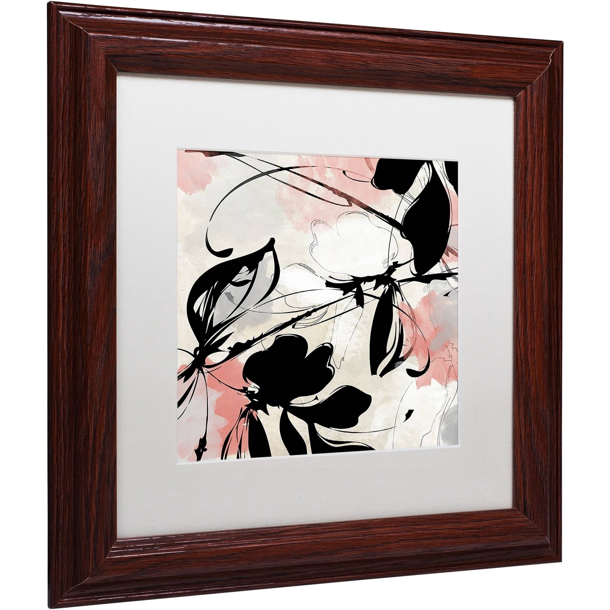 Trademark Fine Art "Manifesto with Coral" Canvas Art by Color Bakery White Matte, Wood Frame
