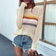 thumbnail image 3 of Womens Loose Sweater, Soft Breathable Womens Knitted Sweater Crewneck For Office For Dating For Daily ANGGREK Otros, 3 of 5