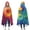 Colorful Tie Dye, variant on Wearable Blanket,Colorful Tie Dye Circular Spiral Pattern Hooded Wearable Flannel Blanket for Adults & Teens,Winter Poncho Shawl Wrap Cape Cozy Anti-Pill,50"x60"