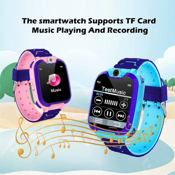 Smartwatch pour Enfants Connectée Montre Intelligente Enfants Montre  Telephone Enfant avec Appel Jeux SOS Musique Vidéo [329]