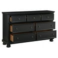 thumbnail image 4 of Home Elegance 1714BK-5 40 x 18 x 65.25 in. Laurelin Dresser with Hidden Drawer - Black Sand, 4 of 8