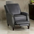 thumbnail image 6 of Benjara Enice 40 Inch Accent Chair with Footrest, Nailhead Trim, Dark Gray Leather, 6 of 6