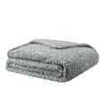 thumbnail image 2 of Mainstays Sherpa Blanket, Twin, Grey, 2 of 5