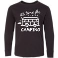 thumbnail image 3 of Inktastic It's Time For Camping with Camper Long Sleeve Youth T-Shirt, 3 of 5