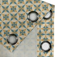 thumbnail image 4 of Ambesonne Vintage Grommet Curtain, Abstract Origami, 50" x 108", Orange Teal Cream, 4 of 6