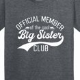 thumbnail image 4 of Inktastic Official Member of the Cool Big Sister Club Youth T-Shirt, 4 of 5