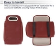 thumbnail image 7 of Unique Bargains Car Center Console Cover Center Console Cushion with Tissue Box and Storage Bag 12.99"x6.69"x3.15" Red Nappa Leather, 7 of 7