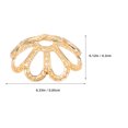 thumbnail image 2 of USHOBE 200pcs Spacer Bead Caps Stainless Steel Assorted Color for Jewelry Making Daily Wear, 2 of 8