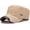 Beige C, variant on Cadet Hat Flat Top Hats Army Military Caps for Men Women