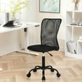thumbnail image 1 of NiamVelo Armless Mesh Office Chair Adjustable Ergonomic Desk Chair with Casters, Mid Back Swivel Rolling Executive Task Chair for Home Office, Black, 1 of 7