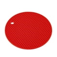 thumbnail image 1 of Inteprter Accesorios de almohadilla de olla de aislamiento térmico Cojines de sujeción de cocina Accesorio protector de soporte de Cocina y Comedor Rojo, 1 of 6