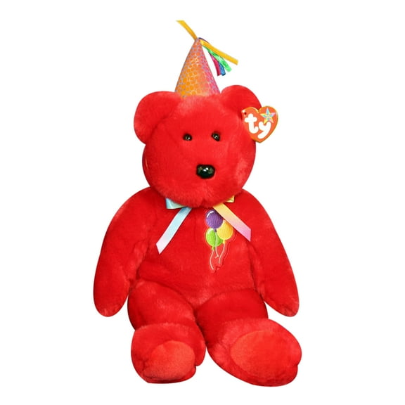 Ty Buddy: Happy Birthday the Red Bear | Stuffed Animal | MWMT's