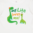 thumbnail image 4 of Inktastic My Lita Loves Me Boys Grandson Dinosaur Boys Baby T-Shirt, 4 of 5