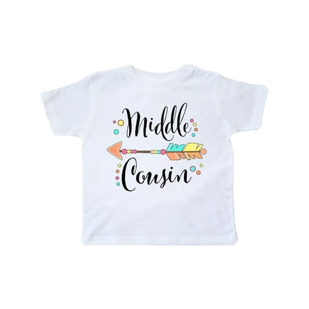 Middle Cousin- dots and arrow Toddler T-Shirt