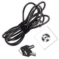 thumbnail image 4 of Laptop Lock Cable, 180 Degrees Rotatable Computer Lock Galvanized Steel Durable  for Monitors for Projectors for Laptops Computers, 4 of 7