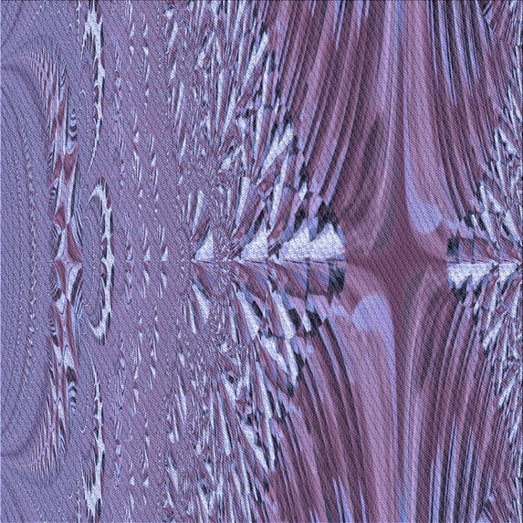 Ahgly Company Indoor Square Patterned Purple Mimosa Purple Area Rugs, 6' Square