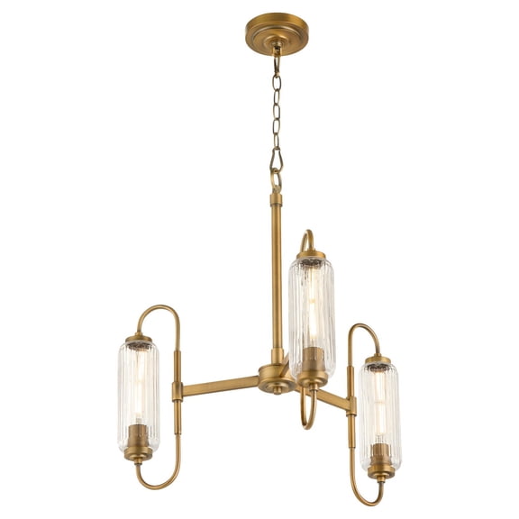6015-3-47 Quorum Lighting Whitmire - 3 Light Chandelier-24 Inch Tall and 24 Inch Wide