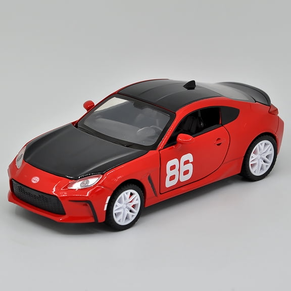 1: 32 is suitable for Toyota GR86 alloy die-casting metal car models, with sound, light, and rebound functions, children's toy car collection, boys' birthday gifts