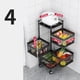 thumbnail image 1 of Estante De Cocina Con Ruedas, Estante De Almacenamiento De Referencia, Estante Giratorio De Almacenamiento De Cocina, Cesta Giratoria De Metal Estable Con Ruedas Para Frutas Y ANGGREK Otros, 1 of 1