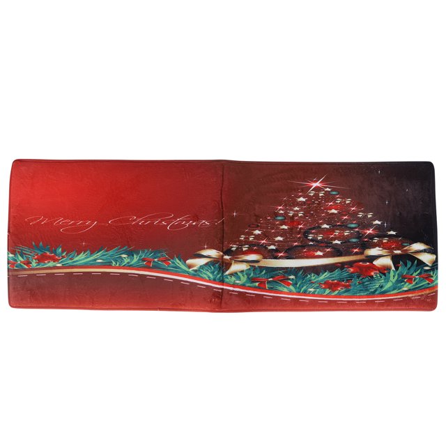 Alfombra anti, lindo suelo antideslizante de Navidad, alfombra navideña, rendimiento lleno de energía