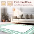 thumbnail image 2 of ODIKA 2'x3' Machine Washable Non-Slip Area Rug, Interlocking Grid Mosaic Design Modern Floor Covering High Traffic Rug, Green, 453500, 2 of 7