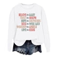 thumbnail image 3 of Women's Trendy Pullover Hoodie Letter Print Round Neck Top For Fall & Winter Cute Fashion Top Blouse Top Light Sweatshirt Fall Tunic Crop Set Junior Vintage Sweater Clothes Shopping Casual Top Dresses, 3 of 3