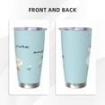 thumbnail image 3 of Salouo funny goose Print 20oz Tumbler with Lid,Stainless Steel Vacuum Insulated Tumbler Durable Insulated Coffee Mug Thermal Cup with Splash Proof Sliding Lid-Straw Three-piece Set, 3 of 8